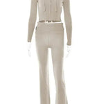 Women's Comfortable Hoodie Leisure Charming Long Sleeve Sweater And High Waist Long Pants Suit - EX-STOCK Canada