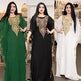 Women's Dress Embroidered Lace Arab Robe - EX-STOCK Canada