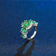 Women's Emerald Zircon Ring Bracelet - EX-STOCK CANADA