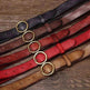 Women's Fashion Leather Jeans Belt With Brass Buckle - EX-STOCK Canada
