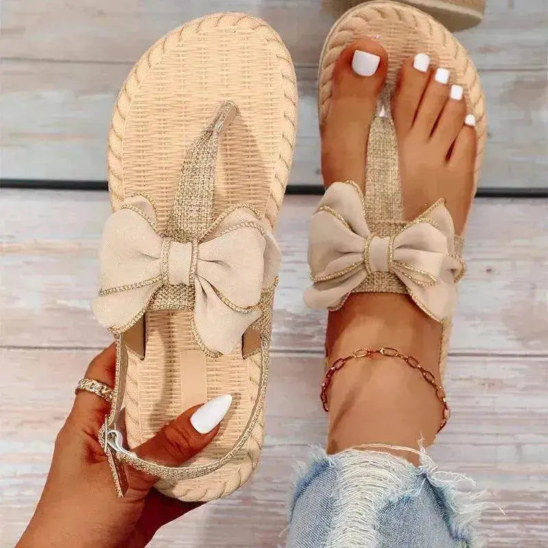 Women's Fashion Trend Indoor Outdoor Bow Sandals - EX-STOCK Canada