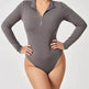 Women's Fashionable Long Sleeve bodysuit top Seamless Slimming Shapewear Romper - EX-STOCK Canada