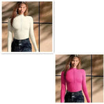 Women's Fashionable Long Sleeve bodysuit top Seamless Slimming Shapewear Romper - EX-STOCK Canada