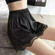 Women's Ice Silk Seamless Outer Wear Lace Loose Shorts - EX-STOCK CANADA
