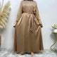 Women's Lace Up Satin Arab Dress - EX-STOCK Canada