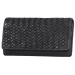 Women's Leather Basket Weave Purse 