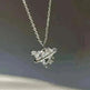 Women's Love Planet Pink Diamond Love Necklace - EX-STOCK CANADA