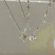 Women's Love Planet Pink Diamond Love Necklace - EX-STOCK CANADA