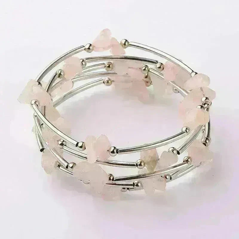 Women's Natural Crystal Crushed Stone Bracelet - EX-STOCK CANADA