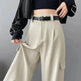 Women's Overalls High Waist Trousers Straight Casual Wide Leg Pants - EX-STOCK Canada
