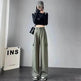 Women's Overalls High Waist Trousers Straight Casual Wide Leg Pants - EX-STOCK Canada