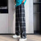 Women's Plaid Wide Leg Casual Pants - EX-STOCK Canada