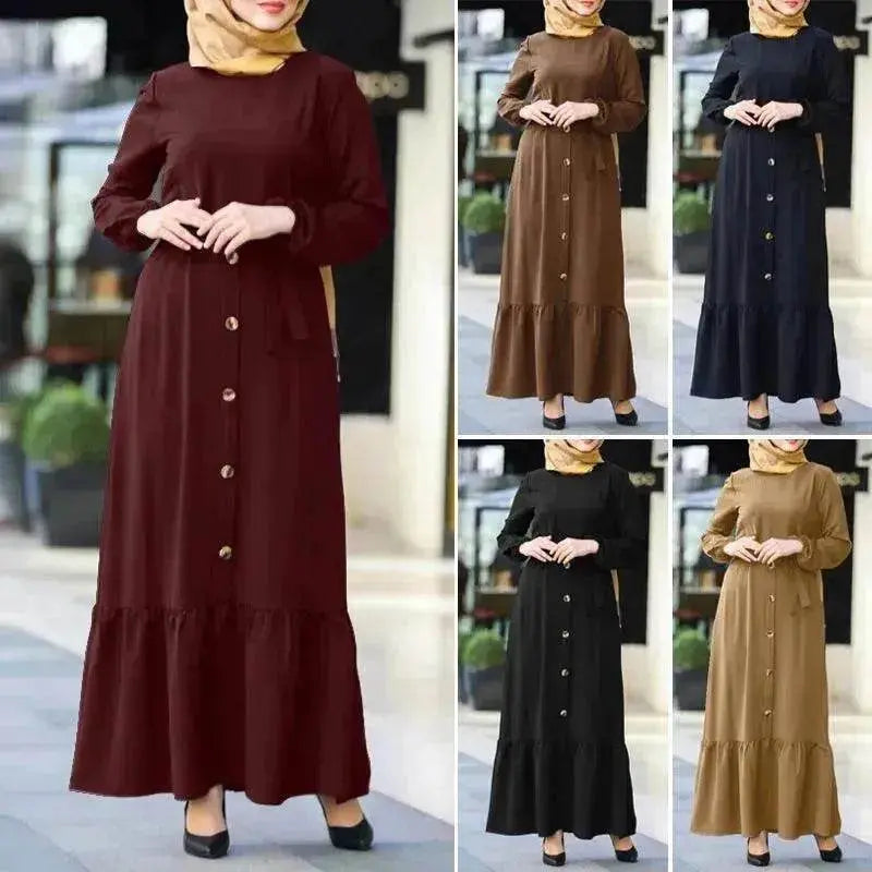 Women's Pullover Round Neck Arab Dress - EX-STOCK Canada