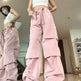 Women's Retro Pleated Pink Overalls - EX-STOCK Canada
