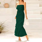 Women's Ruffled Tube Top Skirt - EX-STOCK Canada