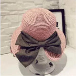 Women's Stylish Big Bow Split Summer Beach Sunshade Hat - EX-STOCK Canada