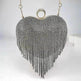 Women's Tassel Heart Shape Inlaid Diamond Handbag - EX-STOCK Canada