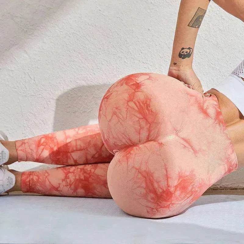 Women's Tie Dye Gym Leggings Yoga Pants. - EX-STOCK Canada