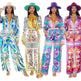 Women's Two-Piece suit Summer Set with Fashion Prints - EX-STOCK Canada