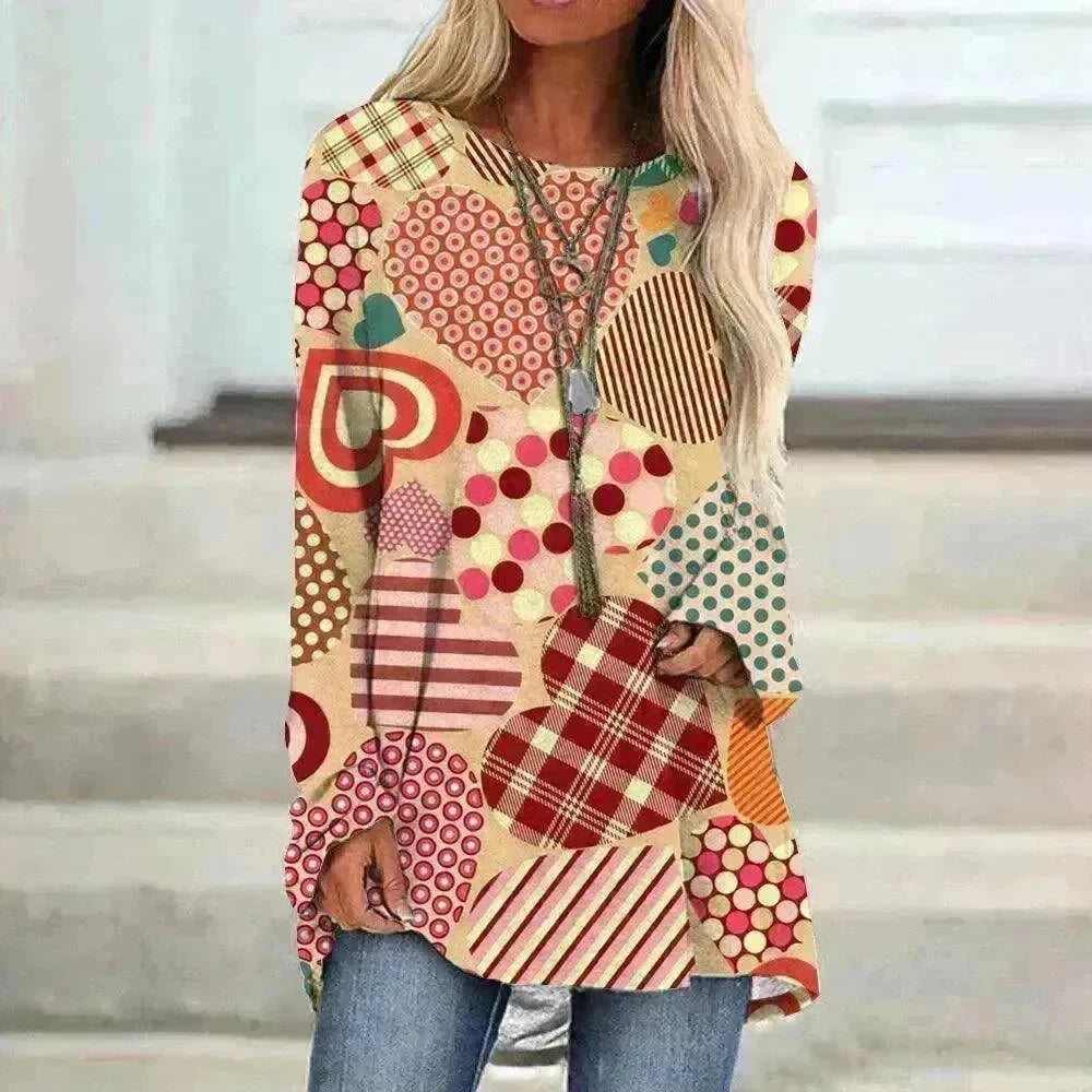Women's Valentine's Day Love Print Long Sleeve T-shirt - EX-STOCK CANADA