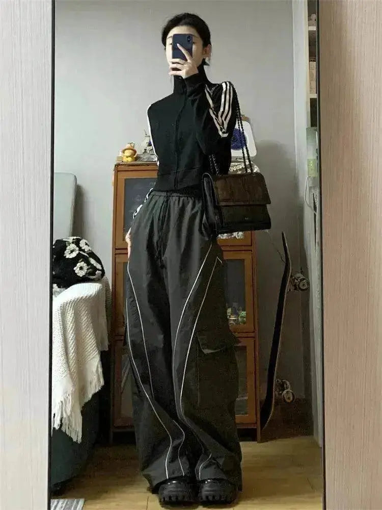 Women's Vintage Casual Oversized Y2k Sweatpants Trousers Pants - EX-STOCK Canada