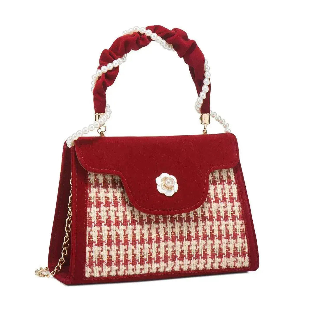 Women's Wedding Bag Bridal Bag High-grade Women's Elegant Red Niche Red Small Bag Portable 2025 New - EX-STOCK Canada