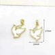 Women's White Shell Pendant Ear Rings - EX-STOCK CANADA