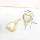 Women's White Shell Pendant Ear Rings - EX-STOCK CANADA
