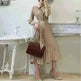 Women's cotton Oversized Loose Waist below the knee Dress - EX-STOCK CANADA