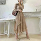 Women's cotton Oversized Loose Waist below the knee Dress - EX-STOCK CANADA