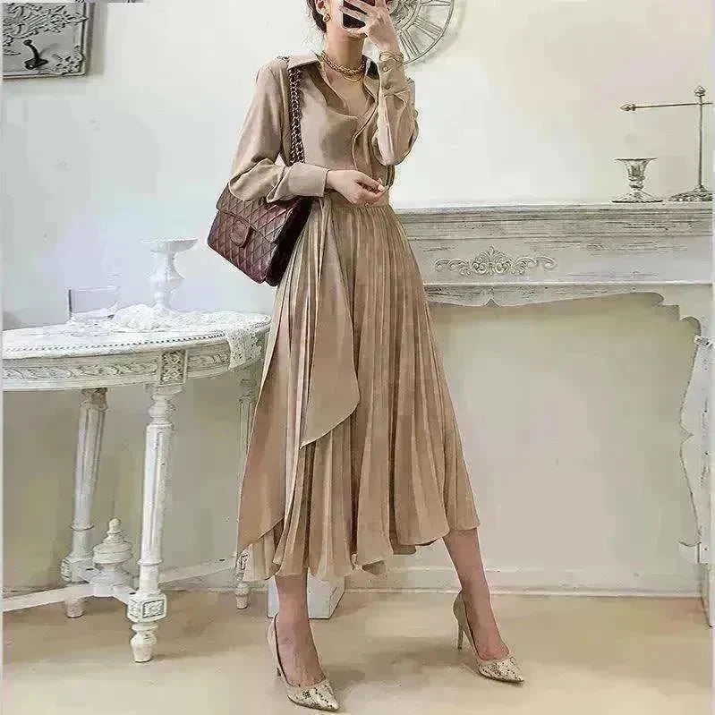 Women's cotton Oversized Loose Waist below the knee Dress - EX-STOCK CANADA