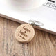 Wooden Engraved Lettering Name Pendant Keychain - EX-STOCK Canada