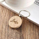 Wooden Engraved Lettering Name Pendant Keychain - EX-STOCK Canada