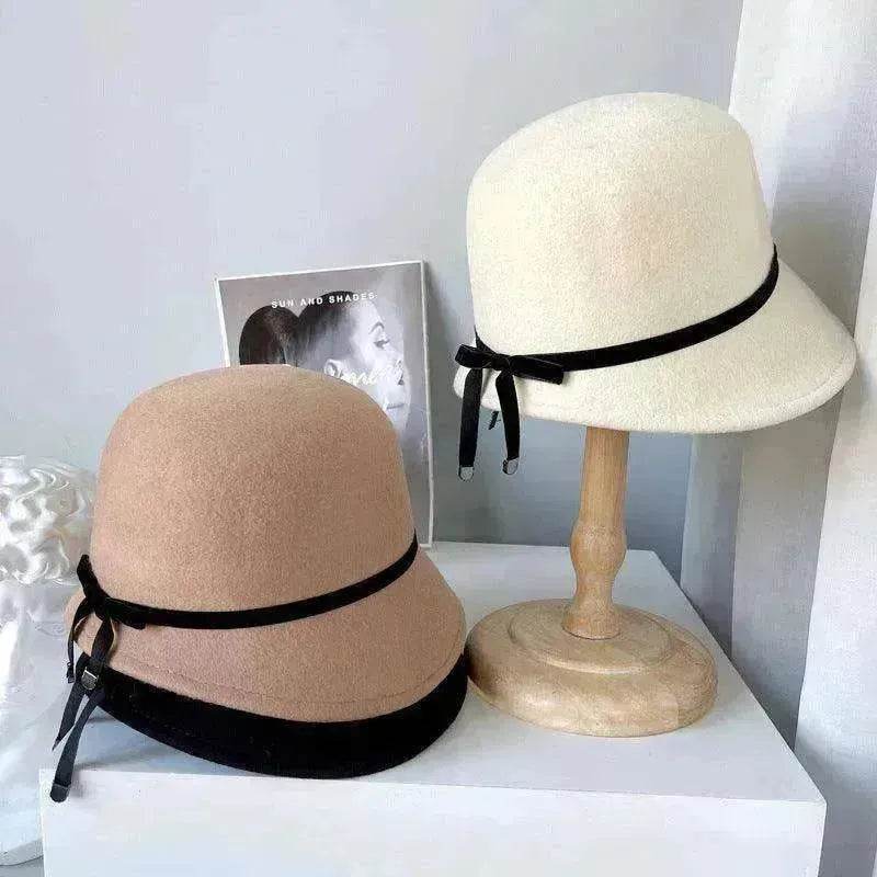 Wool Felt Hats Fine Bow Ladies - EX-STOCK Canada