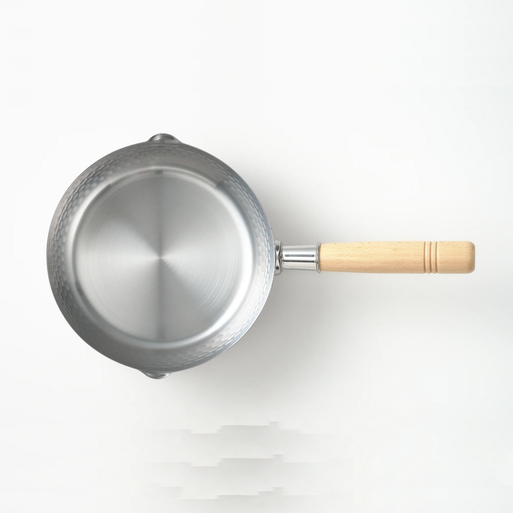 Yoshikawa Yukihira Saucepan 20 cm | 2.1 L Stainless Steel with Wooden Handle 