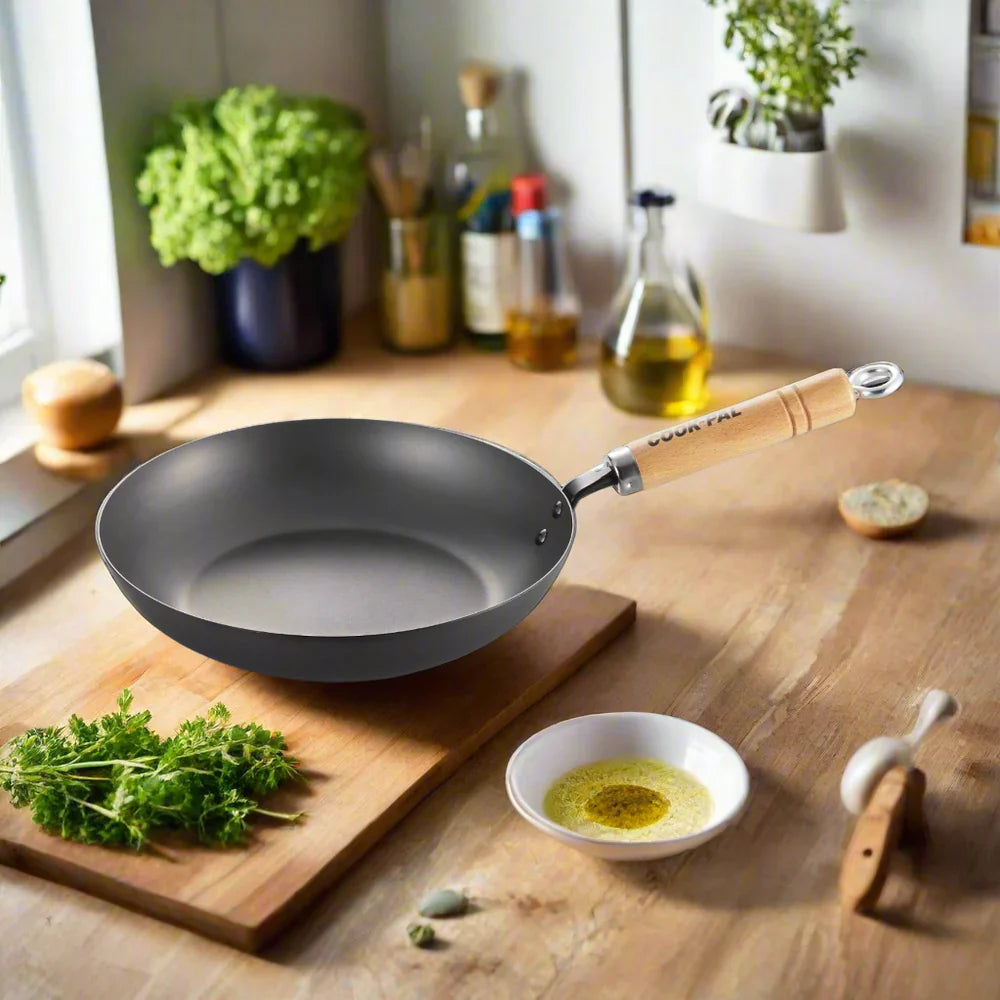 YOSHIKAWA COOK-PAL REN FRY PAN 16CM – NITRIDED CARBON STEEL JAPAN 