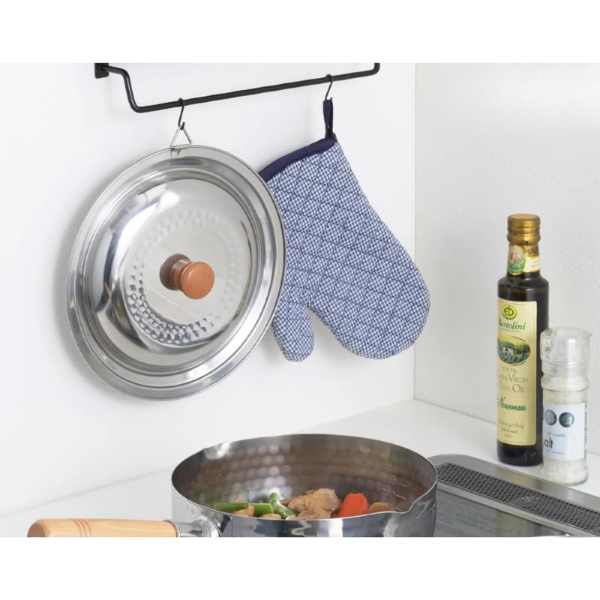 Yoshikawa Yukihira Lid 14-16cm – Made in Japan – Stainless Steel 