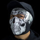 ZANheadgear Full Mask Neoprene Black & White Skull Face Glow In the Dark EX-STOCK Canada 
