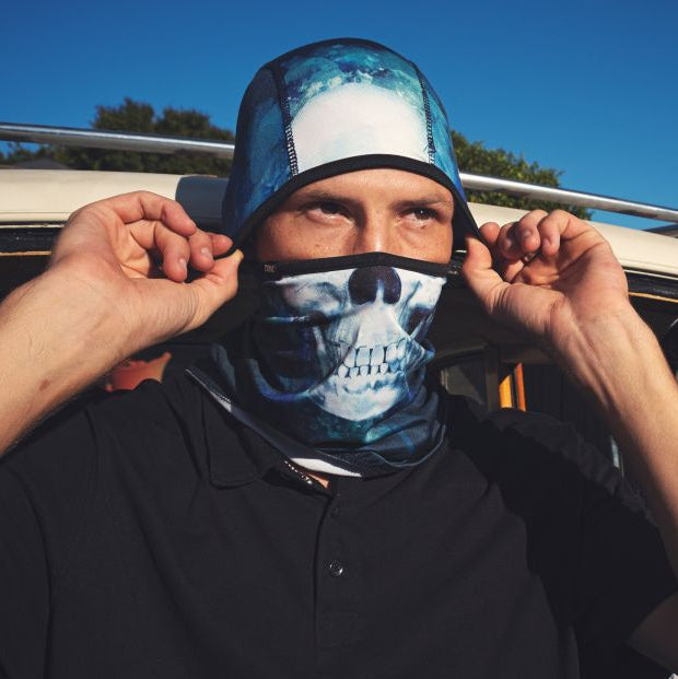 Pasamontañas Convertible ZANheadgear Serie SportFlex Calavera de PinturaEX-STOCK Canada 