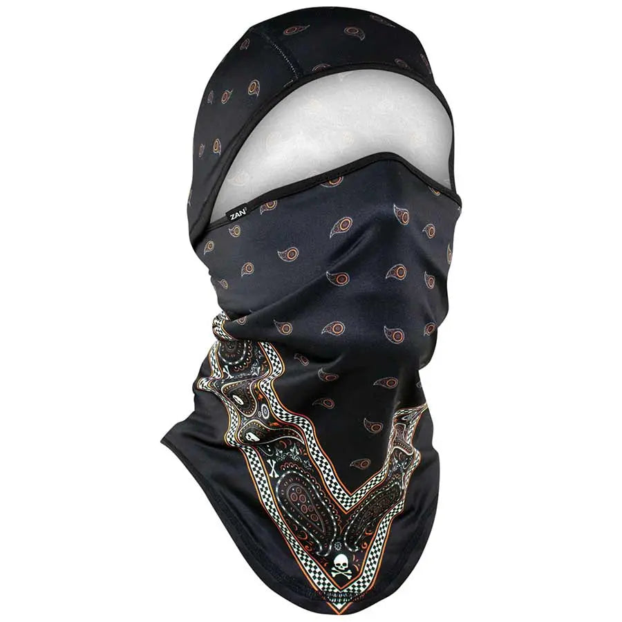 ZANheadgear Convertible Balaclava SportFlex Serie Schwarz & Orange Klassisches BandanaEX-STOCK Canada 