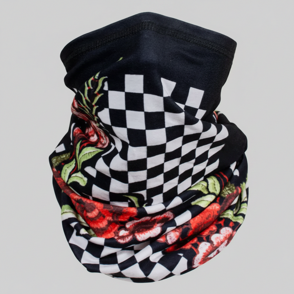 ZANheadgear Floral Checkered Motley Tube 