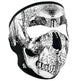 ZANheadgear Full Mask Neoprene Black & White Skull Face Glow In the Dark EX-STOCK Canada 