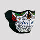 Masque demi-visage ZANheadgear en néoprène Muerte Skull 