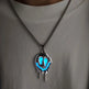 Zinc Alloy Noctilucent Necklace Halloween Ghost Glowing Grimace Pendant - EX-STOCK Canada