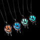 Zinc Alloy Noctilucent Necklace Halloween Ghost Glowing Grimace Pendant - EX-STOCK Canada