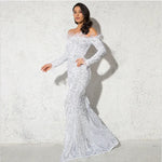Off shoulder sequins Mermaid Formal Party dress - EX-STOCK CANADA
