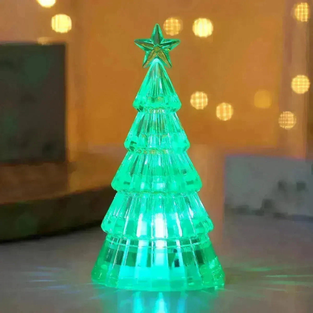 Christmas Lawn Decoration Light-emitting Christmas Tree Crystal Small Night Lamp - EX-STOCK CANADA