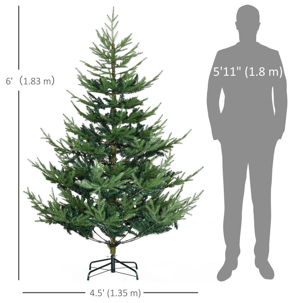 6ft Artificial Christmas Tree With Metal Base, Xmas Tree EX-STOCK Canada 