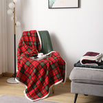 Blanket Lambswool Plaid Plain Cover Blanket Nap Blanket Nap Blanket EX-STOCK Canada 