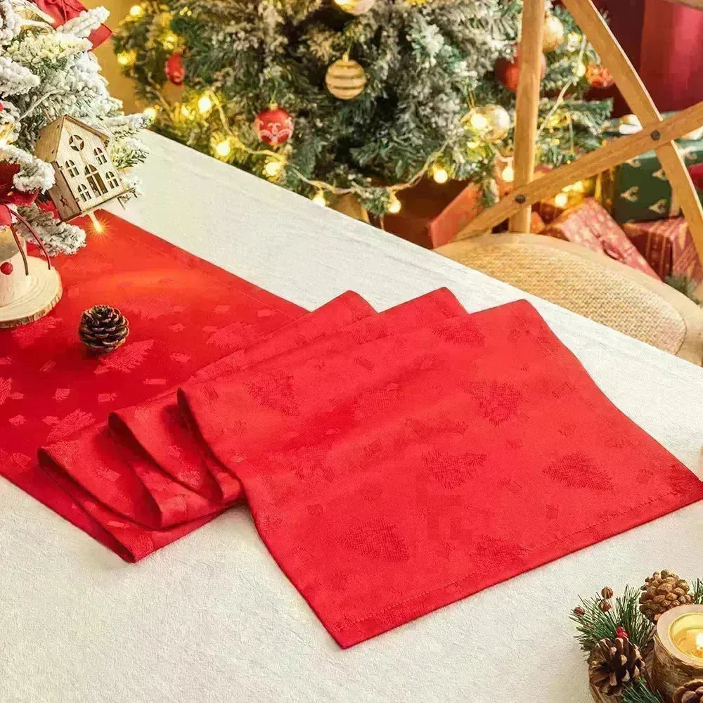 Christmas Table Runner Dark Jacquard Dining Table - EX-STOCK CANADA
